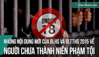 Những nội dung mới của Bộ luật Hình sự và Bộ luật Tố tụng hình sự năm 2015 của Việt Nam về người chưa thành niên phạm tội