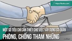 Một số tiêu chí cần thiết cho việc xây dựng cơ quan phòng, chống tham nhũng ở Việt Nam